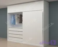 کمد لباس درب ریلی کد BC-10103 - بهجا