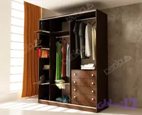 کمد لباس درب ریلی کد BC-10102 - بهجا
