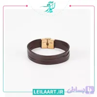 دستبند چرم طبیعی لیلاآرت کد 10014