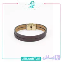 دستبند چرم طبیعی لیلاآرت کد 10012