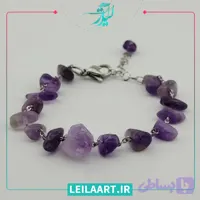 دستبند زنانه سنگ آمیتیست مدل 10047