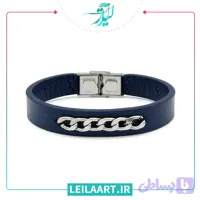 دستبند مردانه چرم رولکسی مدل 10019