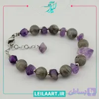 دستبند زنانه آمیتیست مدل 10048