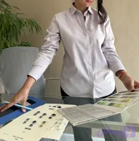 شومیز زنانه بیسیک Pearl طوسی مرواریدی M181