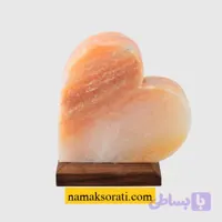 آباژور سنگ نمک طرح قلب بزرگ