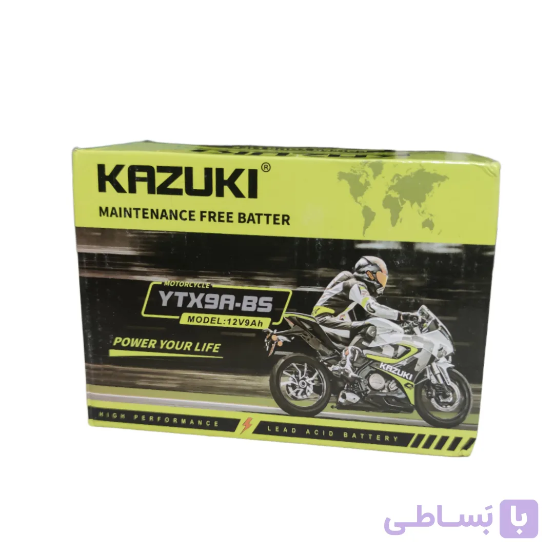 باطری موتورسیکلت 12 ولت 9 آمپر کوتاه خارجی مخصوص بنلی ، تریل ، cb ، rs 200 ، ns 200