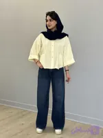 شومیز‌ دخترانه پارچه پری پاستلی