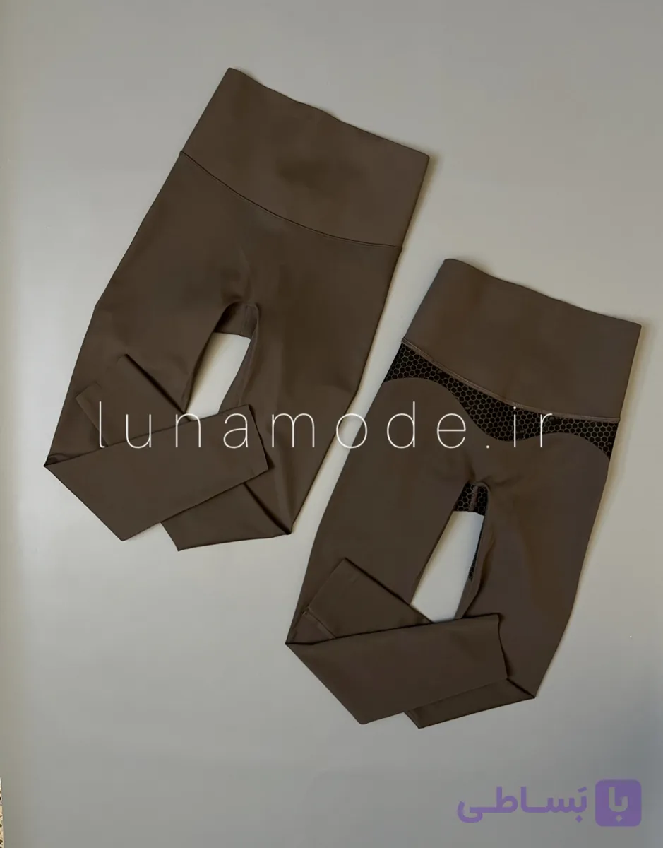 لگ زنانه کمر گنی قهوه ای تیره مات کد 2