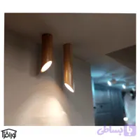چراغ سقفی چوبی مورب
