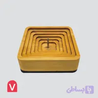 جاعودی چوبی مربعی پله ای