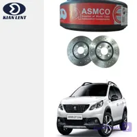 دیسک چرخ جلو سوراخ دار پژو 405 برند آسمکو(asmco)