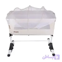 گهواره تخت کنار مادر زویه Zooye طرح خرس کرم