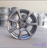 رینگ فابریک سایز ۱۵×۶.۵ (۱۰۸×۴) نقره‌ای ۷ پر R52
