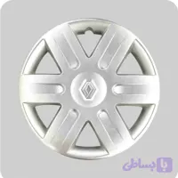 قالپاق فابریک سایز ۱۵ نقره ای رنو ال۹۰ E0