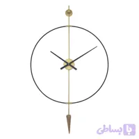 ساعت دیواری مینیمال فلزی برند تولیکا کد 6952