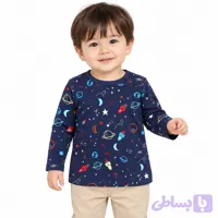تی شرت پسرانه نوزادی سایز 18-24 ماه کد 1016