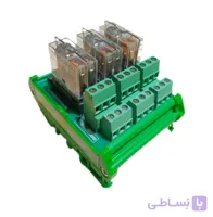 رله برد دوکنتاکت ۳ کاناله ۵ امپر 24 ولت امرون