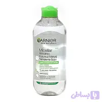 محلول پاک کننده آرایش صورت (میسلار واتر) گارنیر مدل Skin Active مناسب پوست چرب و مختلط حجم 400 میلی لیتر