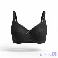 سوتین نخی مینی مایزر فنردار کد 2115 برند مون لایت moonlight مشکی
