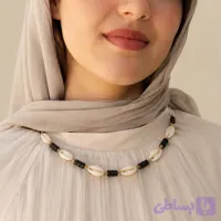 گردنبند صدف طبیعی و چوب طبیعی ذاریات مدل آوانا (AVANA)