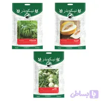 پکیج بذر سه عددی صیفی جات نیکوبذر(هندوانه طالبی و خربزه)