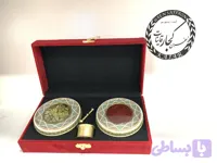 پک هدیه مخمل با یک مثقال زعفران و 10 گرم هل