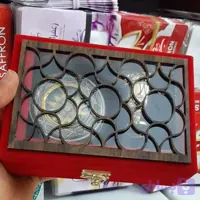 جعبه هدیه زعفران -مخمل نگین دار خاتم 3گرم و هاون جامی
