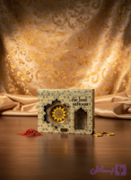 جعبه چوبی زعفران خاتم 3گرم و کریستال 3گرم (اقتصادی)