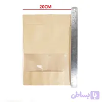 پاکت کرافت زیپ دار و پنجره دار 20در30