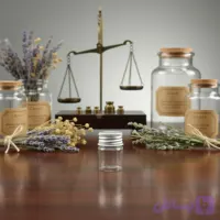 ظرف شیشه ای زعفران با درب فلزی