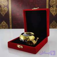 جعبه مخمل زعفران طرح مروارید اقتصادی