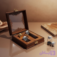 جعبه هدیه زعفران با ظرف شیشه ای مخصوص زعفران