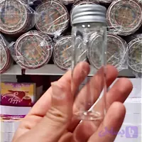ظرف نگهداری زعفران در پیچی شیشه ای
