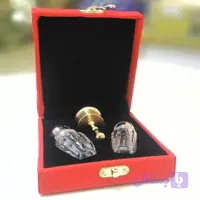جعبه مخمل 2 گوهر دو گرمی و هاون ( سایز بزرگ)