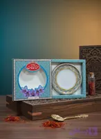 ظرف زعفران طرح خاتم کف اسپانیا با جعبه