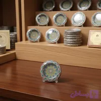 ظرف زعفران طرح خاتم یک گرم نقلی دو طرفه