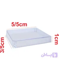 قوطی مستطیل کریستال زعفران 4گود (پک25عددی)