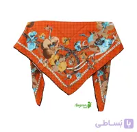 روسری ابریشم توییل گوچی حاشیه گل کد 1277