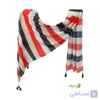 شال نخی طرح راه راه 2081