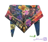 روسری ابریشم مجلسی با جنس لطیف کد 1257