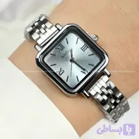 ساعت زنانه نایدو مربعی naidu سیلور صفحه سفید سیلور کد ۵۸۰