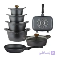 سرویس قابلمه 13 پارچه کاردینال رنگ دودی