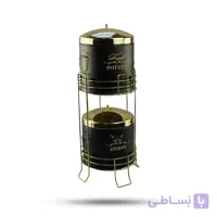 سبد سیب زمینی و پیاز سام ست مدل مفتولی رنگ کرمی