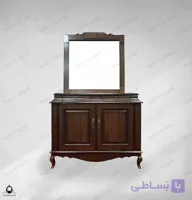 آینه و کنسول دو درب روکشی