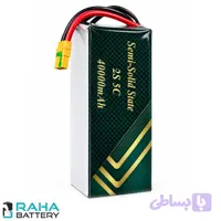 پک باتری لیتیومی نیمه جامد 2 سل 40000 میلی آمپر 5C