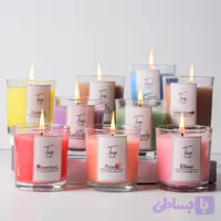 شمع لیوانی معطر رنگی