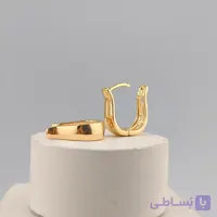 گوشواره استیل چفتی طرح U مینیمال
