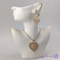 نیم ست دخترانه طرح قلب دور نگین