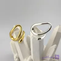 انگشتر استیل مینی‌مال مدل آمیتیس فری سایز