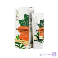 کرم ضد آفتاب بی‌رنگ فاقد چربی شون SPF50 (Double Shield) |مناسب انواع پوست